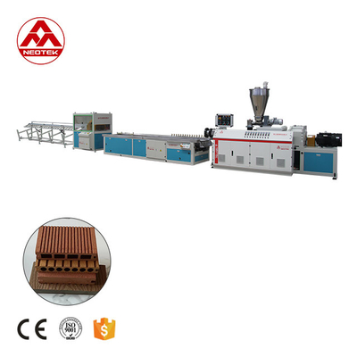 ΥF240 PP PE Base WPC Extrusion Line με χωρητικότητα 12800 KG και ταχύτητα βίδας 32,9 rpm