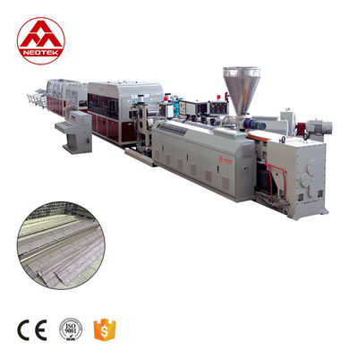 380V 50hz Διπλή βίδα PVC πλαστική μαρμάρινη γραμμή παραγωγής φύλλων με διπλή βίδα σχεδιασμό