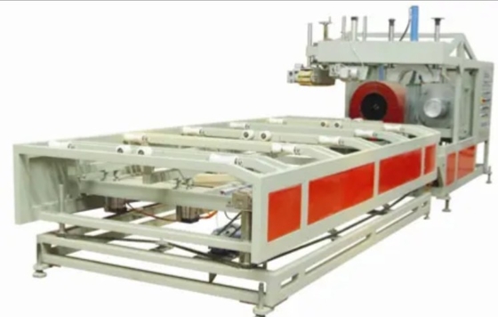 Μηχανή εκτόξευσης σωλήνων PVC 20-630 mm με διπλή έξοδο και πλανητικό κοπτήρα